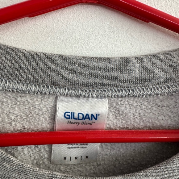 Gildan Gray Crewneck Sweater with Smokey the Bear Design - Picture 3 of 3